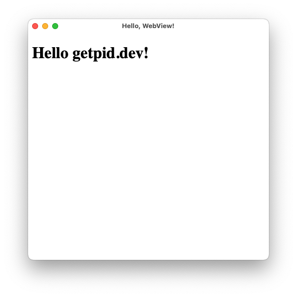 Greeting page